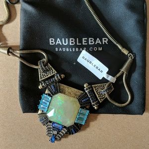Gold & Opal BaubleBar Statement Necklace NWT